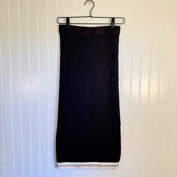 House of Harlow 1960 Black Ribbed Skirt Women’s Size Small - Picture 1 of 9